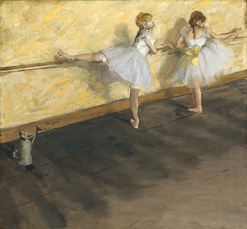 tableaux-de-portraits - Tableau - Danseuses à la barre, 1877 -, Edgar Degas - Degas, Edgar