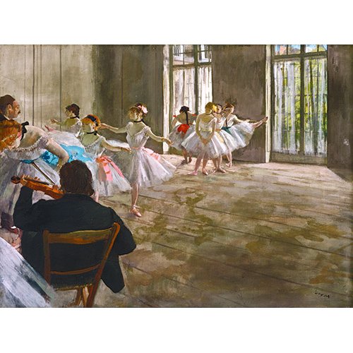 Tableau - Répétition en studio, 1878 -, Edgar Degas