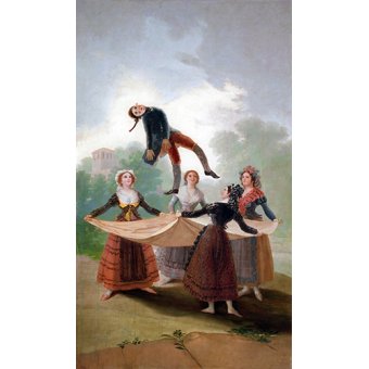  - Tableau -El Pelele (The Puppet) 1791-2 (oil on canvas).-, Francisco de Goya y Lucientes - Goya y Lucientes, Francisco de