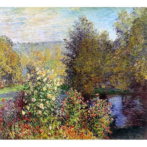Tableau -Un coin de jardin à Montgeron-, Claude Monet