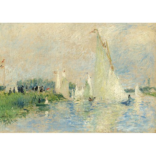 Tableau -Régates à Argenteuil, 1874 -, Pierre Auguste Renoir