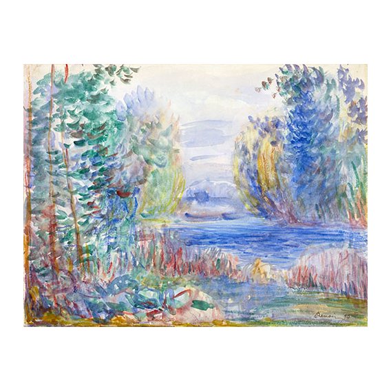 Tableau -Paysage fluvial, 1874 -
