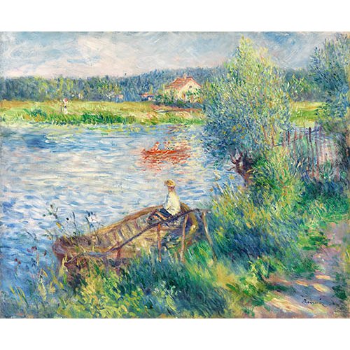 Tableau -Canotiers à Bougival -, Pierre Auguste Renoir