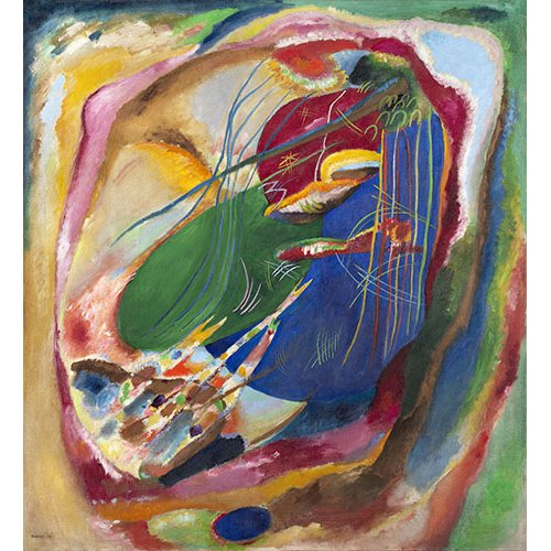 Tableau - Peinture aux trois taches, 1914 -, Vassily Kandinsky
