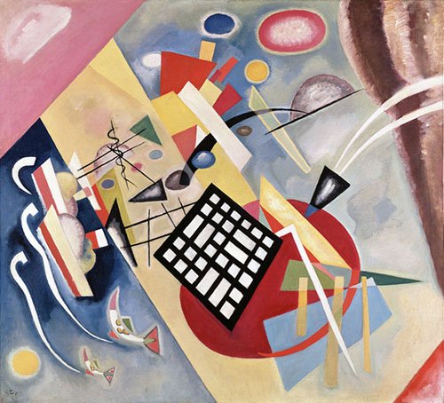 tableaux-abstraits - Tableau -Black Frame, 1922 (oil on canvas) -, Vassily Kandinsky - Kandinsky, Vassily