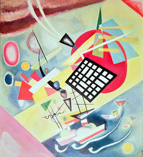tableaux-abstraits - Tableau -Black Network, 1922 -, Vassily Kandinsky - Kandinsky, Vassily