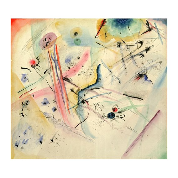Tableau -Composition with Red and Blue Stripes, 1913 -