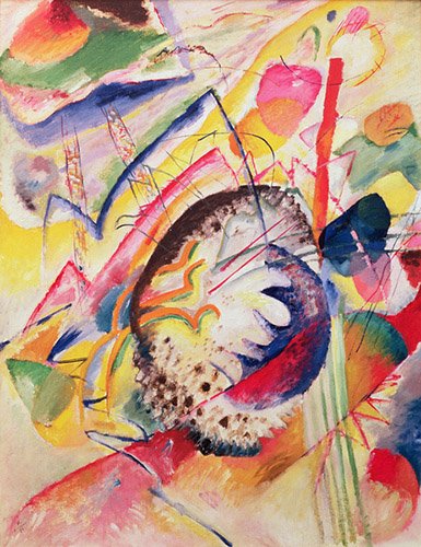 tableaux-abstraits - Tableau - Large Study, 1914  -, Vassily Kandinsky - Kandinsky, Vassily