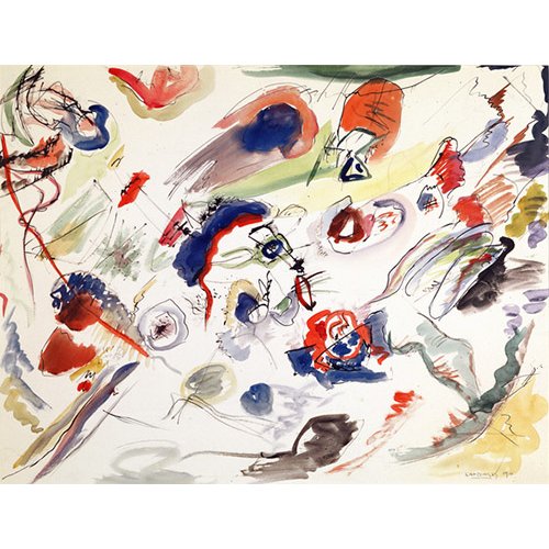 Tableau - Untitled - First Abstraction, 1910 -, Vassily Kandinsky