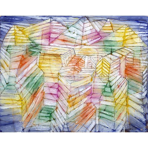 Tableau Abstraits - Théâtre, Montagne, Construction, Paul Klee