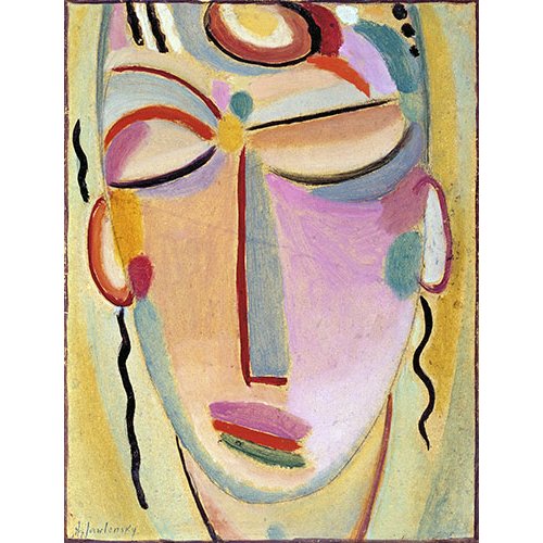 Tableau -Tête mystique, méditation-, Alexej von Jawlensky