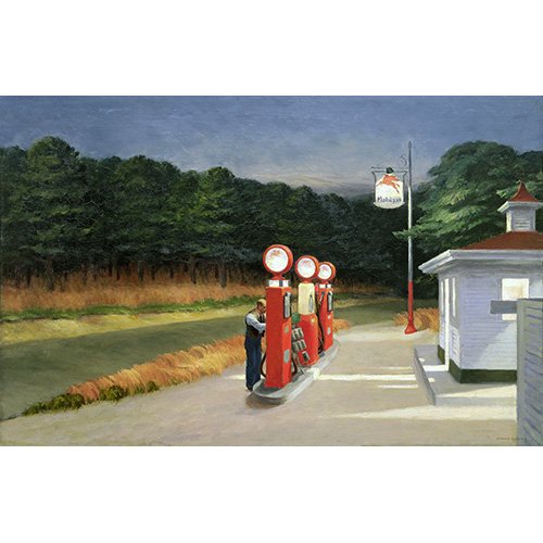 Tableau - Gas station -, Edward Hopper