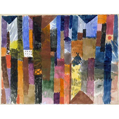 Tableau - Devant la ville -