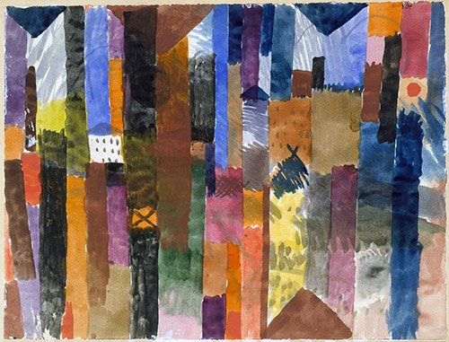 tableaux-abstraits - Tableau - Devant la ville -, Paul Klee - Klee, Paul