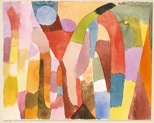 tableaux-abstraits - Tableau - Mouvement de la voûte -, Paul Klee - Klee, Paul