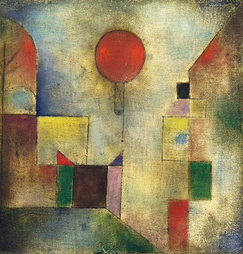 tableaux-abstraits - Tableau - Ballon rouge, 1922 -, Paul Klee - Klee, Paul