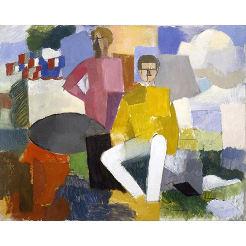 Tableau Abstraits - Le 14 juillet, Roger de la Fresnaye