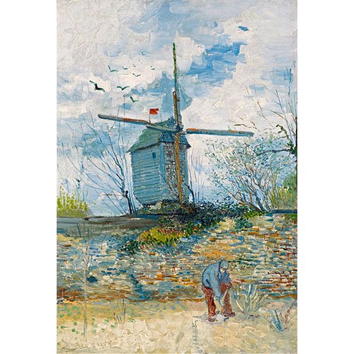 Tableau -Le Moulin de la Galette, 1886-, Vincent Van Gogh