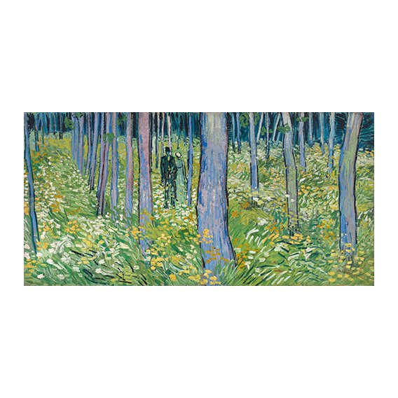 Tableau - Sous-bois avec deux personnages, 1890 -