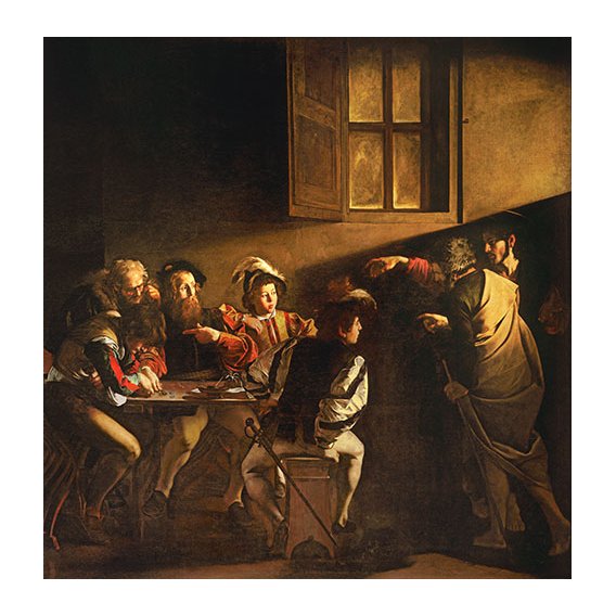 Tableau -La Vocation de saint Matthieu- Caravage