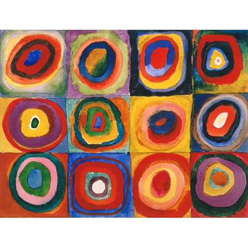 Tableau Abstraits - Cercles concentriques, 1913 -, Vassily Kandinsky