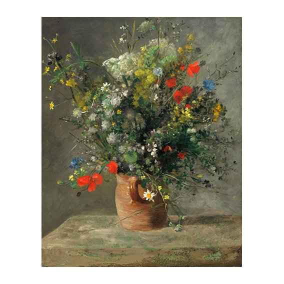 Tableau - Fleurs dans un vase, 1866 -