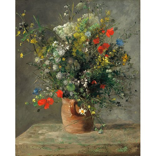 Tableau - Fleurs dans un vase, 1866 -