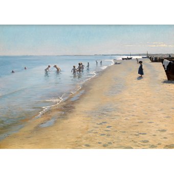  - Tableau -Journée d'été à la plage sud de Skagen-, Peder Severin Kroyer - Kroyer, Peder Severin