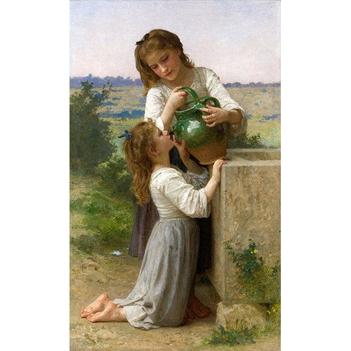 Tableau - À la fontaine, 1897 -, William Bouguereau