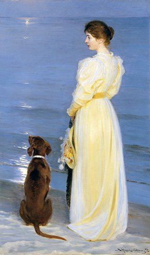 tableaux-de-marines - Tableau -Soirée d'été à Skagen-, Peder Severin Kroyer - Kroyer, Peder Severin