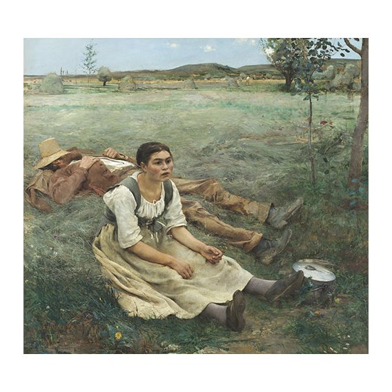 Tableau -Les Foins, 1877-, Jules Bastien Lepage