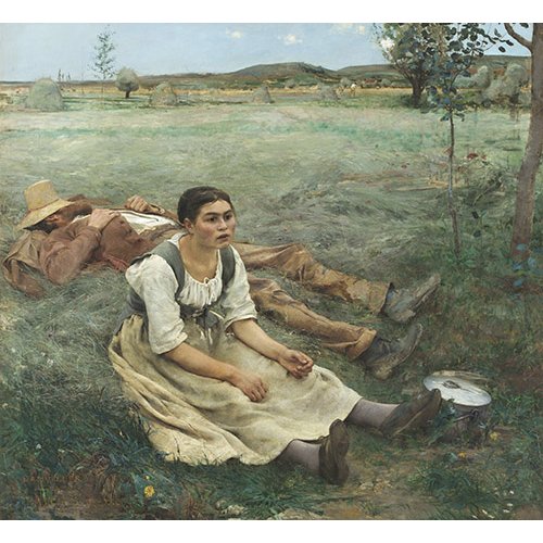 Tableau -Les Foins, 1877-, Jules Bastien Lepage