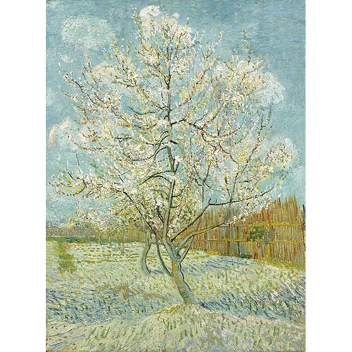 Tableau -Pêcher en fleur, 1888-, Vincent Van Gogh