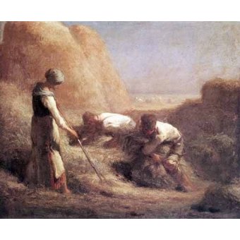  - Tableau -Les botteleurs de foin-, Jean François Millet - Millet, Jean François