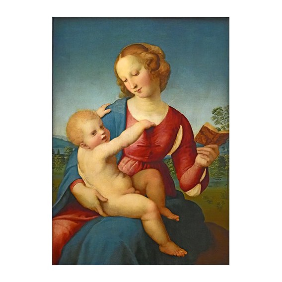 Tableau -Madonna Colonna (Marie avec l'enfant de Christ)-, Sanzio da Urbino Raffael Raphaël