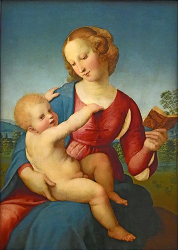 tableaux-religieux - Tableau -Madonna Colonna (Marie avec l'enfant de Christ)-, Sanzio da Urbino Raffael Raphaël - Raphaël, Sanzio da Urbino Raffael