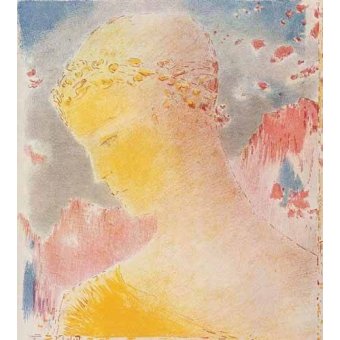 Tableaux de Portraits - Tableau -Mujer dorada-, Odilon Redon - Redon, Odilon