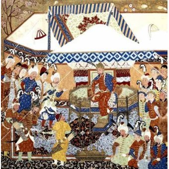  - Tableau -La Corte Turco-Mongolia del Emperador Tamerlan- - _Anónimo Persa