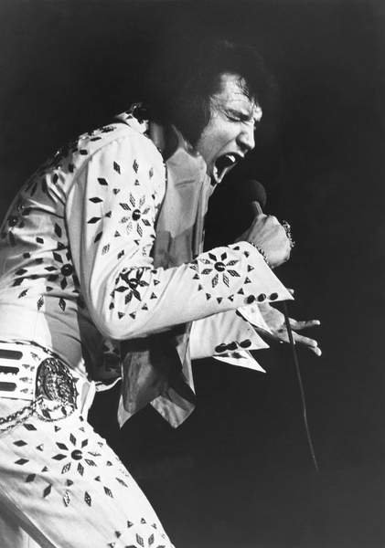 tableaux-photos - Tableau -Elvis Presley, dans Elvis en tournée 1972 - BRIDGEMAN IMAGES