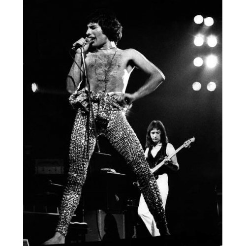 Tableau -Freddie MERCURY, chanteur du groupe rock Queen, lors d'un concert à Earl's Court