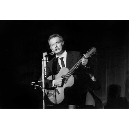 Tableau -Georges Brassens sur scène à Bobino le 12 octobre 1972