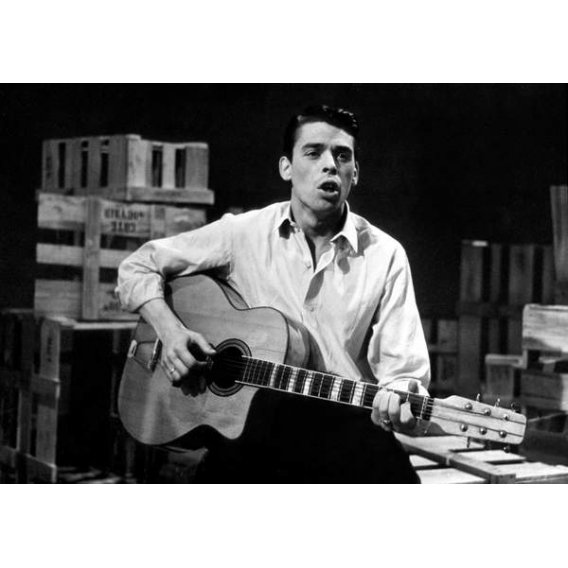 Tableau -Jacques Brel durant TV Programme "Rendez Vous Avec Jacques Brel" sur June 18, 1957