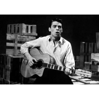  - Tableau -Jacques Brel durant TV Programme "Rendez Vous Avec Jacques Brel" sur June 18, 1957 - BRIDGEMAN IMAGES
