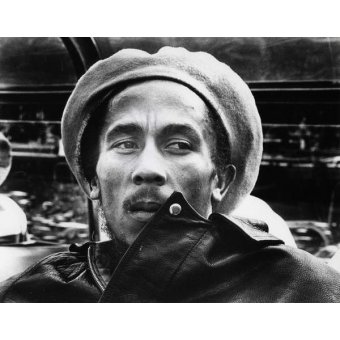 Tableaux Photos - Tableau -Bob Marley sur un bateau d'excursion à Amsterdam. Pays-Bas, 1976 - BRIDGEMAN IMAGES
