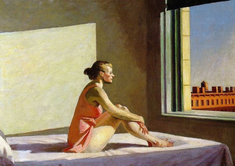 tableaux-de-paysages - Tableau de Paysages - Soleil Le Matin, 1953, Edward Hopper - Hopper, Edward