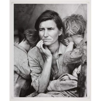 Tableaux Photos - Mère migrante, Californie, février 1936 - BRIDGEMAN IMAGES