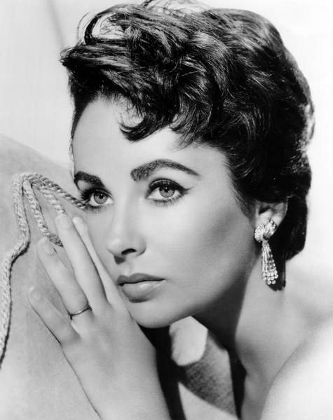 tableaux-photos - L'acteur américain Elizabeth Taylor, vers 1954 - BRIDGEMAN IMAGES