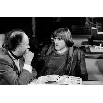 Tableaux Photos - Michel Polac, avec l'acteur français Gérard Depardieu, le 12 décembre 1981r - BRIDGEMAN IMAGES