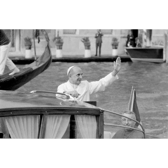Le pape Paolo (Paul) VI à Venise - 1972
