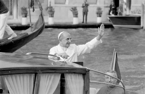tableaux-photos - Le pape Paolo (Paul) VI à Venise - 1972 - BRIDGEMAN IMAGES
